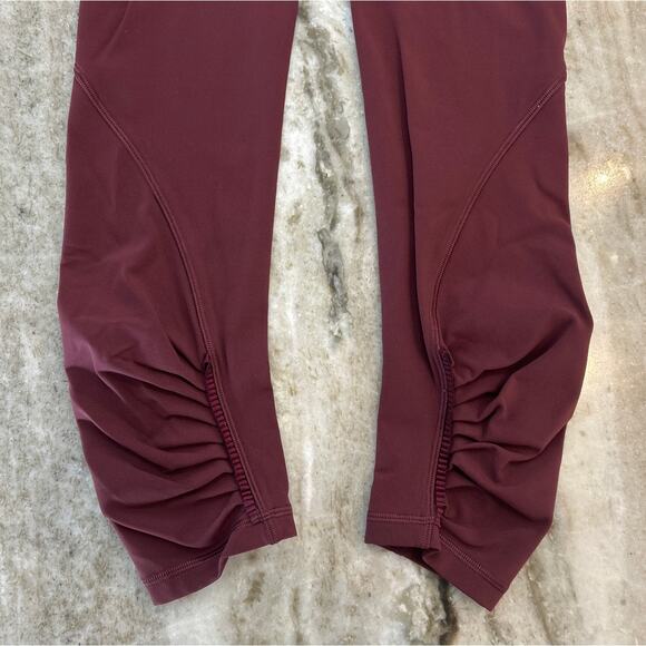 Lululemon Inspire Tight II Ruched Leggings, Plum, Size 4, 25” Inseam - Picture 7 of 7